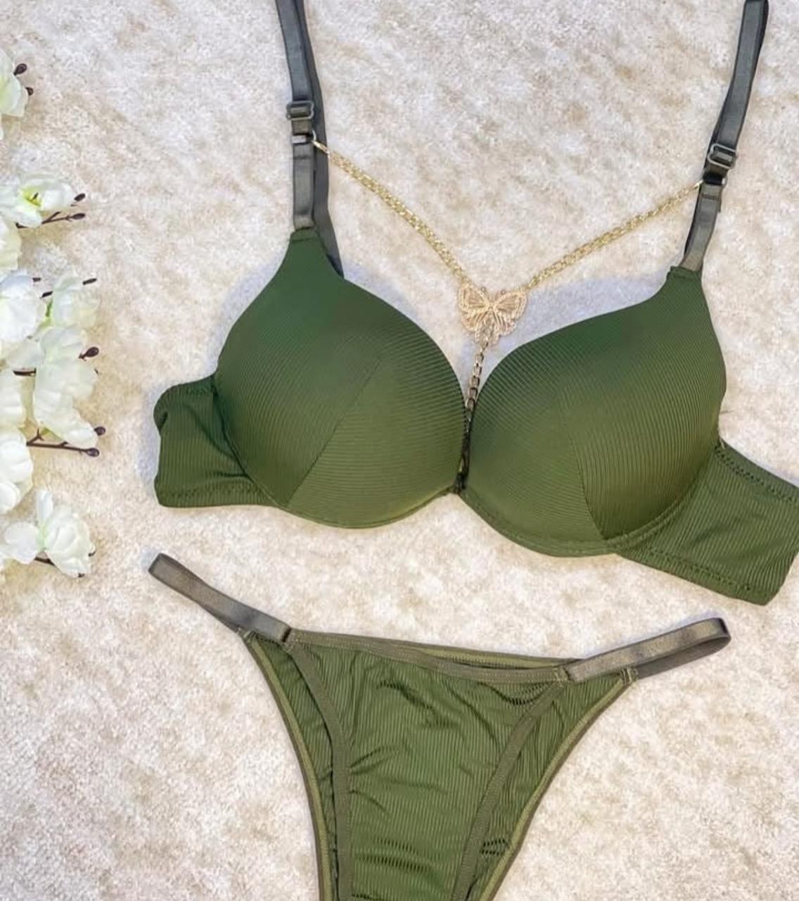 FrontFlirt Padded Sexy Bra Set