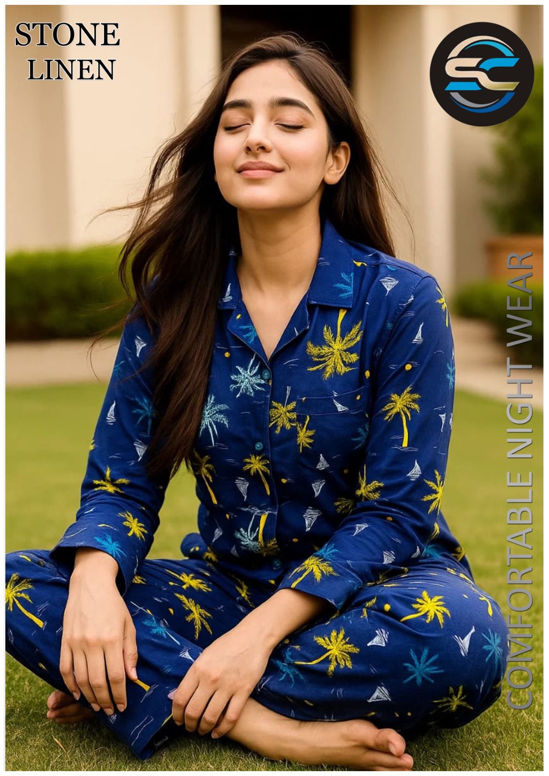 Premium Stone Linen | Summer Trouser Shirt Set