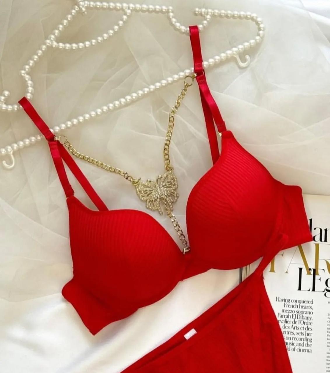 FrontFlirt Padded Sexy Bra Set